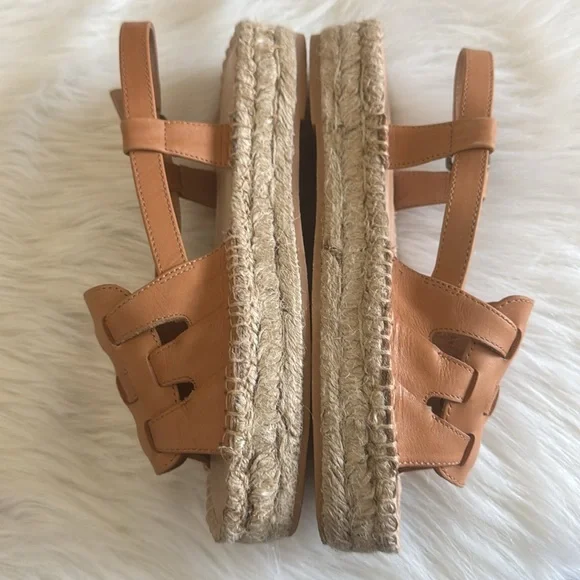 Soludos Sanibel Fisherman Leather Espadrille Sandals Sahara Pink Size 7.5 - Picture 11 of 16